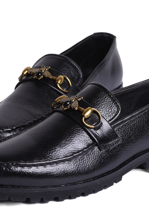 Gucc Leather Shoes - Black