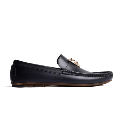 VERSAC Tiger Leather Loafers