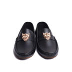 VERSAC Tiger Leather Loafers