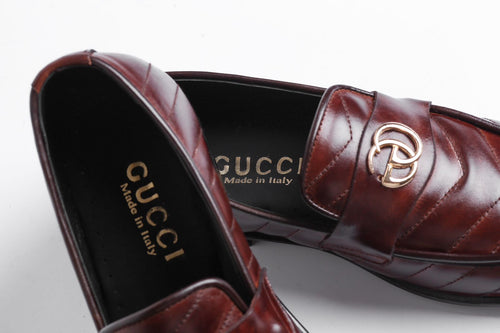 Gucc Leather Shoes - Brown